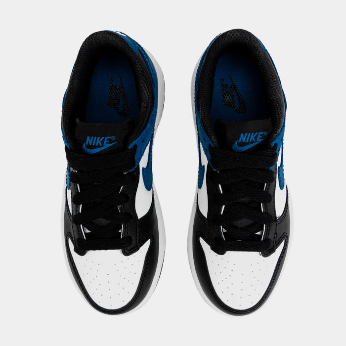 Dunk Low Preschool Lifestyle Shoes (Black/Blue)