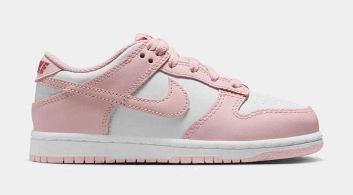 Dunk Low Preschool Lifestyle Shoes (Pink Glaze/Pomegranate)