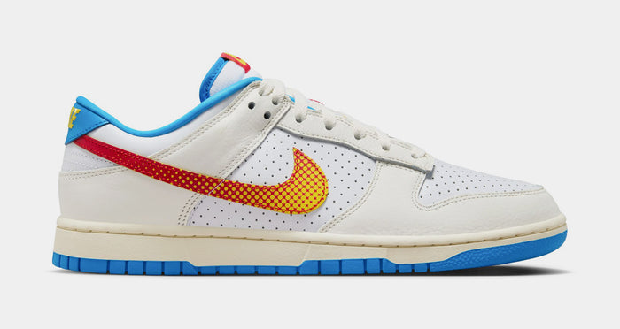 Dunk Low Retro SE Pop Art Mens Lifestyle Shoes (Sail/University Red/Tour Yellow/Photo Blue/White) Final Sale