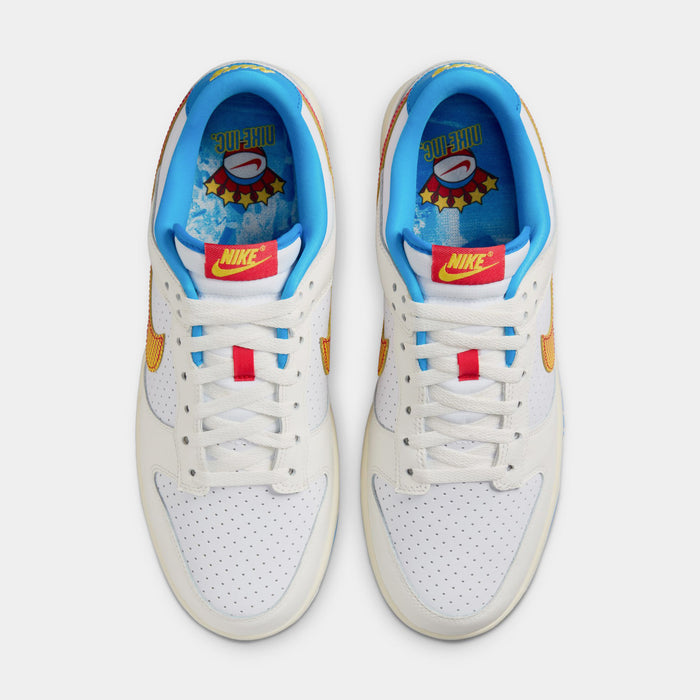 Dunk Low Retro SE Pop Art Mens Lifestyle Shoes (Sail/University Red/Tour Yellow/Photo Blue/White) Final Sale