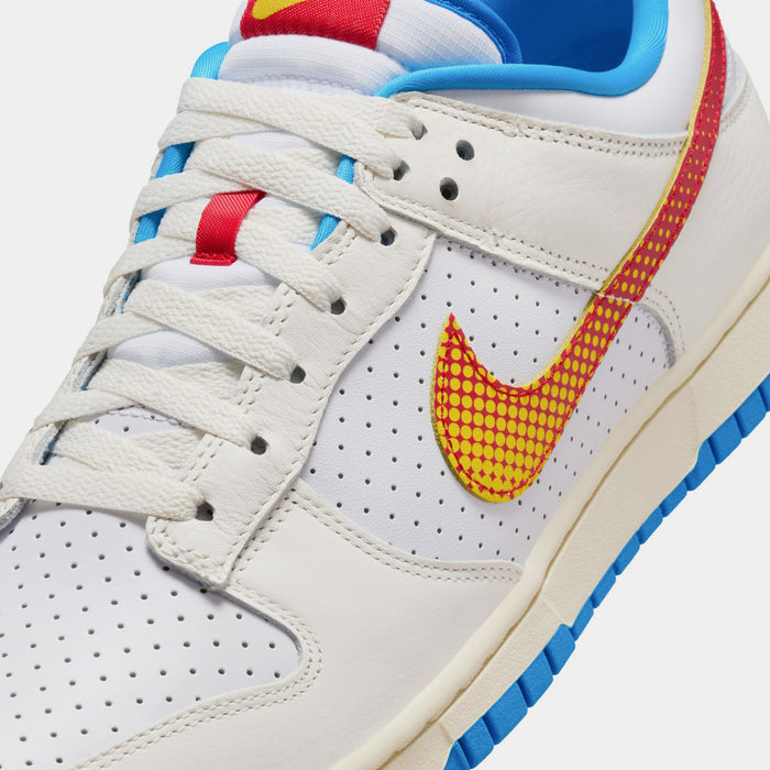 Dunk Low Retro SE Pop Art Mens Lifestyle Shoes (Sail/University Red/Tour Yellow/Photo Blue/White) Final Sale