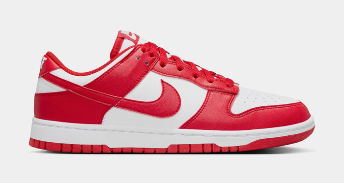 Dunk Low Womens Lifestyle Shoes (White/University Red)