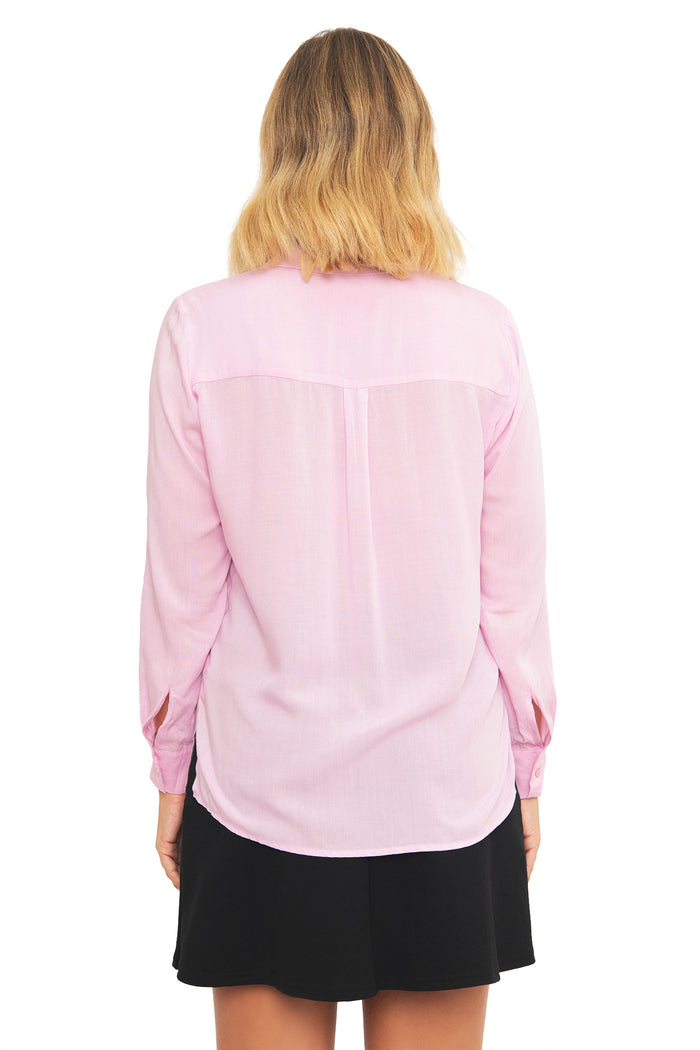 Dusk Pink Button Me Up Shirt - Sample