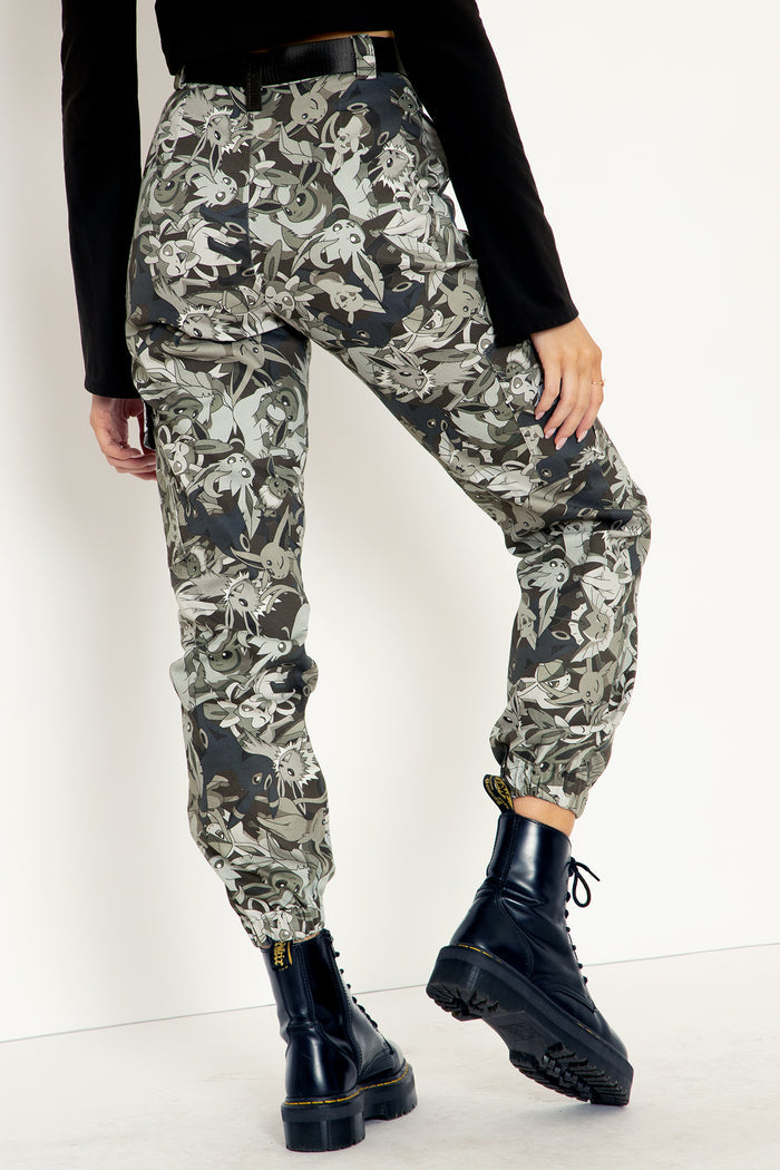 Eevee Evolution Camo Cargo Pants