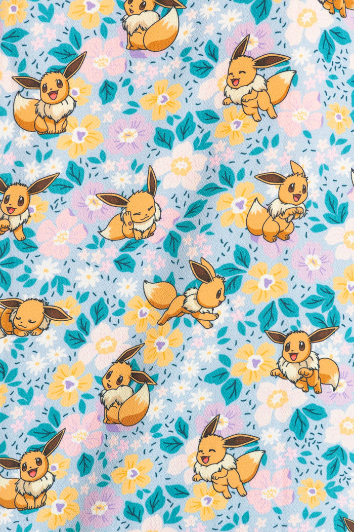 BlackMilk Clothing x Pokemon - Pokemon Eevee Garden Button Up Shirt  - Pokémon Merchandise - Collaboration apparel - Licenced.