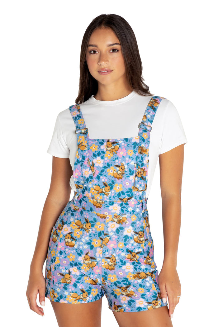 BlackMilk Clothing x Pokemon - Pokemon Eevee Garden Play Overalls - Pokémon Merchandise - Collaboration apparel - Licenced.