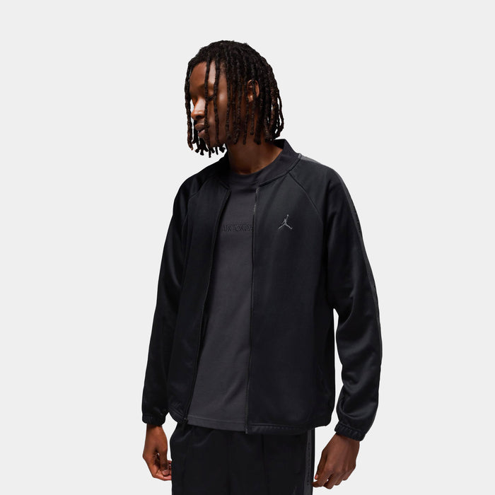Essentials Zip Up Track Mens Jacket (Black/Anthracite)