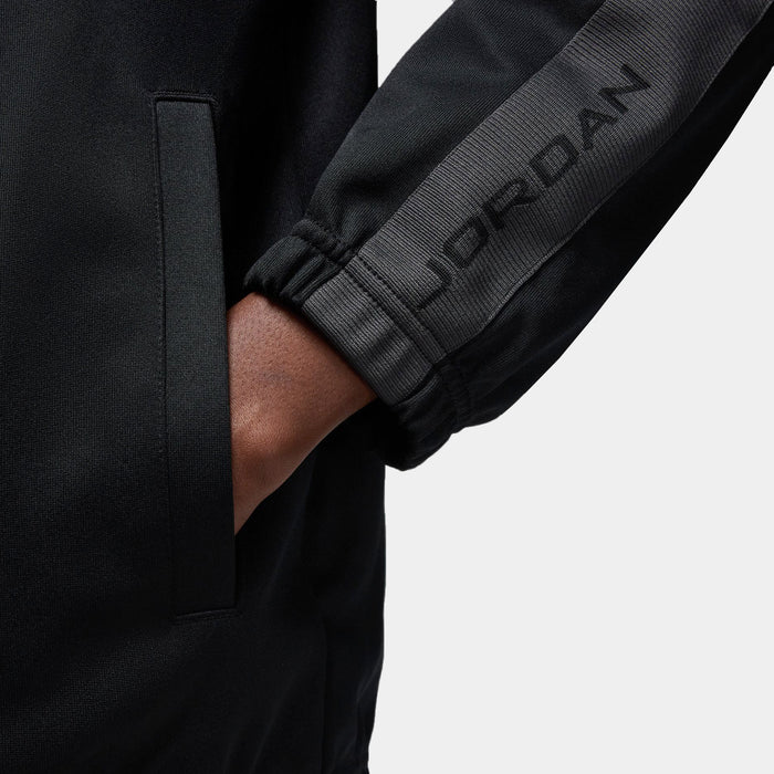 Essentials Zip Up Track Mens Jacket (Black/Anthracite)