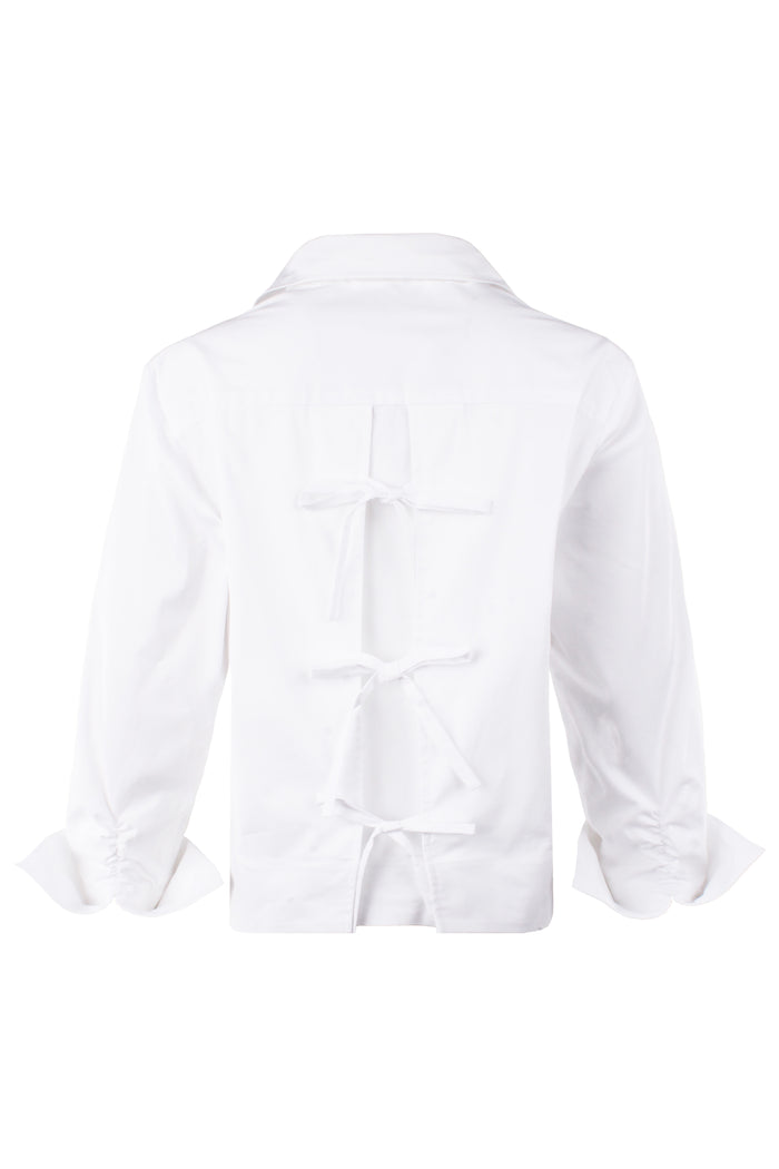 White shirt on a white background