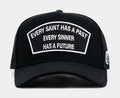Every Saint And Sinner Trucker Mens Hat (Black/White)