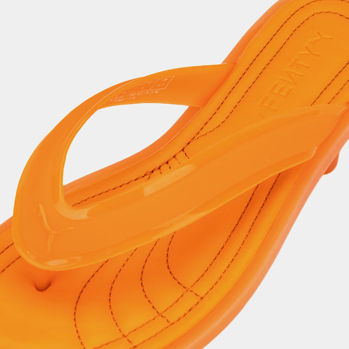 Fenty Cat Cleat Jelly Womens Sandals (Pumpkin Pie) Free Shipping