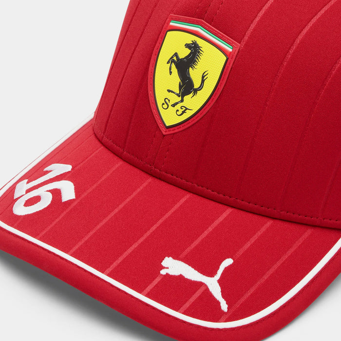 Ferrari Replica Leclerc Cap Mens Hat (Red/Yellow)