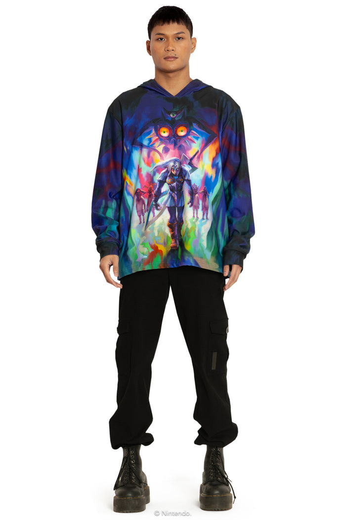 BlackMilk Clothing x Nintendo The Legend Of Zelda - Fierce Deity Link Hoodie Sweater - The Legend of Zelda Merchandise - Collaboration apparel - Licenced.