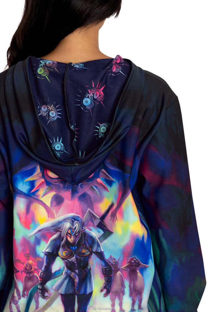 BlackMilk Clothing x Nintendo The Legend Of Zelda - Fierce Deity Link Hoodie Sweater - The Legend of Zelda Merchandise - Collaboration apparel - Licenced.