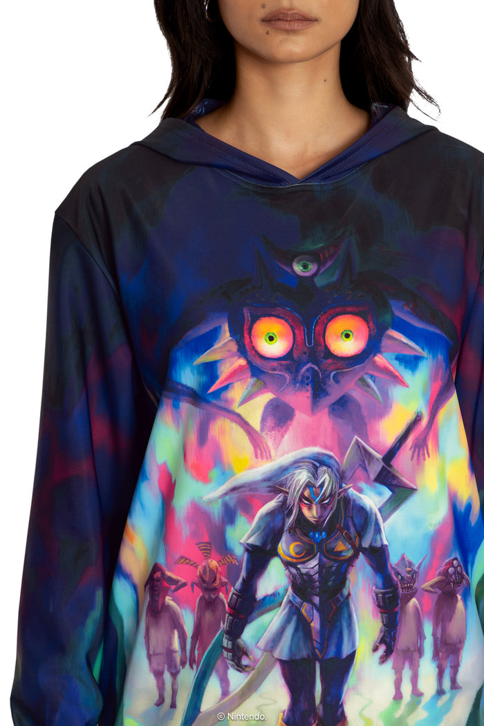 BlackMilk Clothing x Nintendo The Legend Of Zelda - Fierce Deity Link Hoodie Sweater - The Legend of Zelda Merchandise - Collaboration apparel - Licenced.