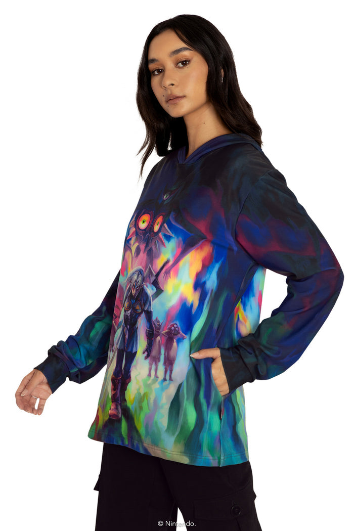 BlackMilk Clothing x Nintendo The Legend Of Zelda - Fierce Deity Link Hoodie Sweater - The Legend of Zelda Merchandise - Collaboration apparel - Licenced.
