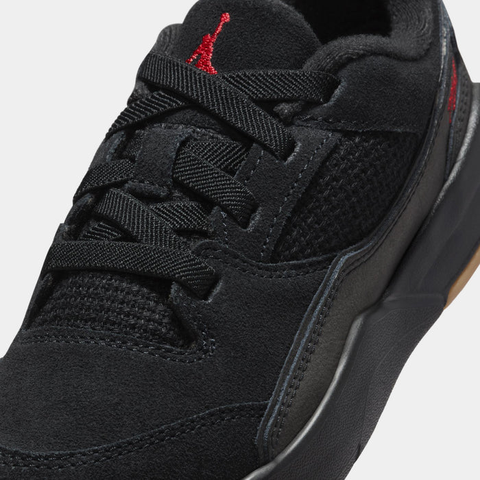 Flight Court Preschool Lifestyle Shoes (Black/Varsity Gum/ Medium Brown)