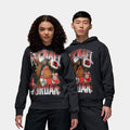 Flight Fleece 23 Michael Pullover Mens Hoodie (Black/Red)