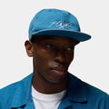 Flight Pro Unstructured 5 Panel Cap Mens Hat (Blue/White)