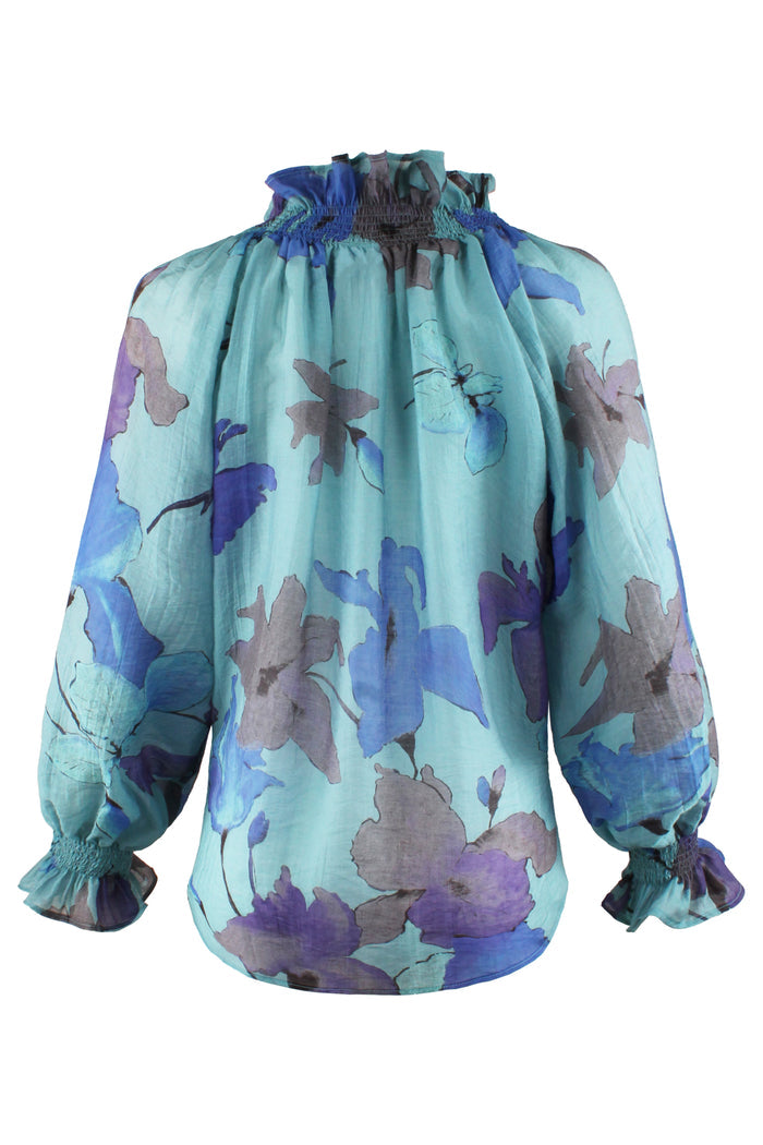 Florence Popover Blouse, Dreamy Orchid