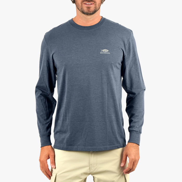 Midnight Heather $Model is 6'3" 185lbs Size L$