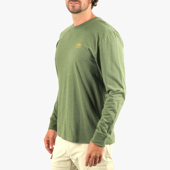 Army Heather $Model is 6'3" 185lbs Size L$