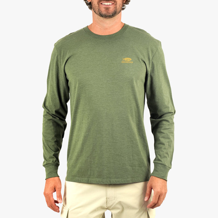 Army Heather $Model is 6'3" 185lbs Size L$