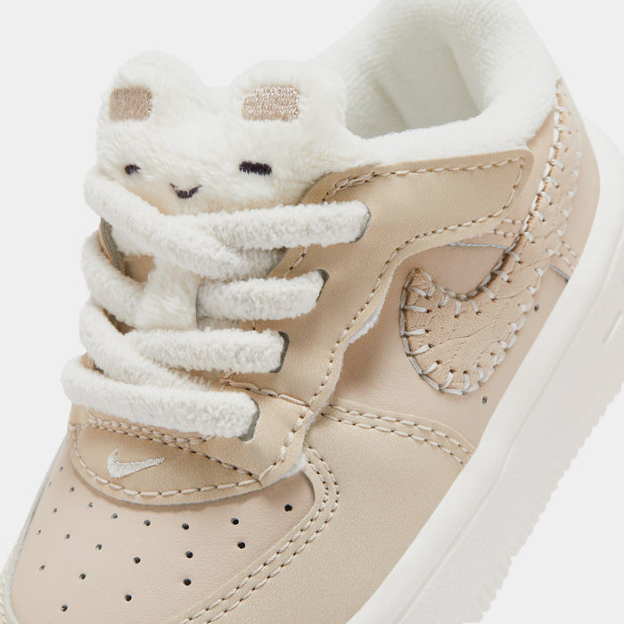 Force 1 Low SE EasyOn Infant Toddler Lifestyle Shoes (Sanddrift/Sail/Dark Raisin/Pale Ivory)