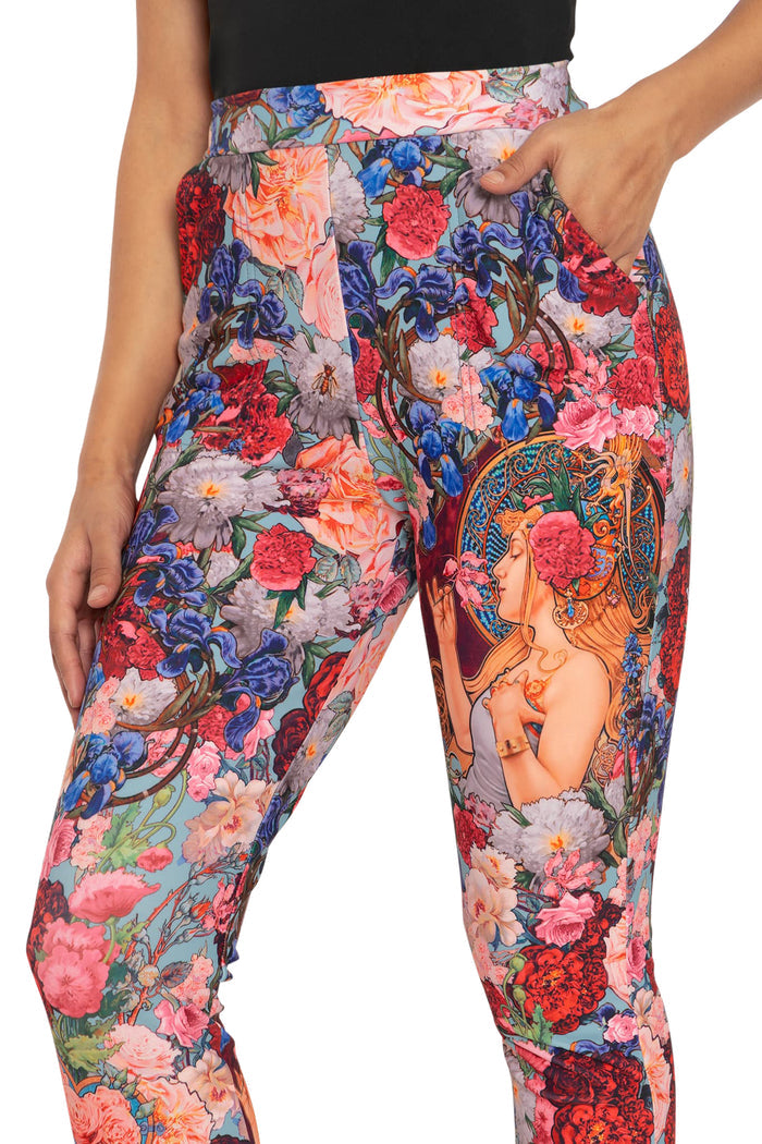 BlackMilk Clothing - Fragrance Of Violets Cuffed Pants