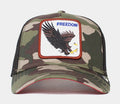 Freedom Eagle Trucker Mens Hat (Green/Brown)