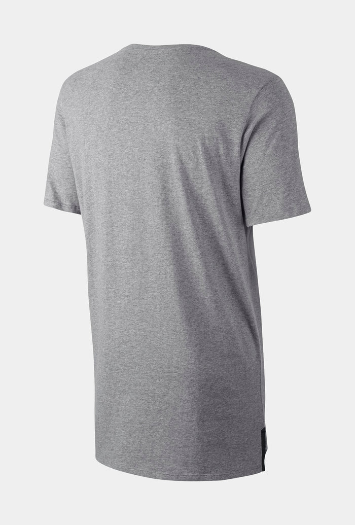 Futura Drop Hem Mens T-Shirt (Grey/Black)