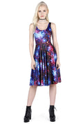 BlackMilk Clothing - Amethyst Galaxy Scoop Longline Dress