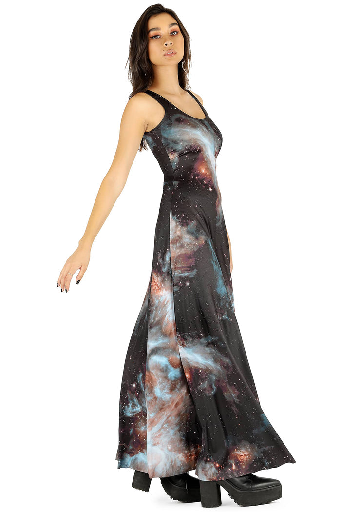 BlackMilk Clothing - Black Galaxy Maxi Dress