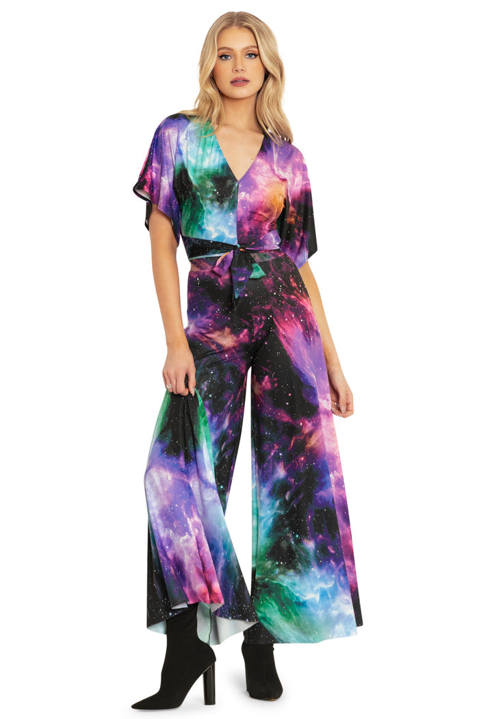 BlackMilk Clothing - Galaxy Butterfly Kimono Tie Top