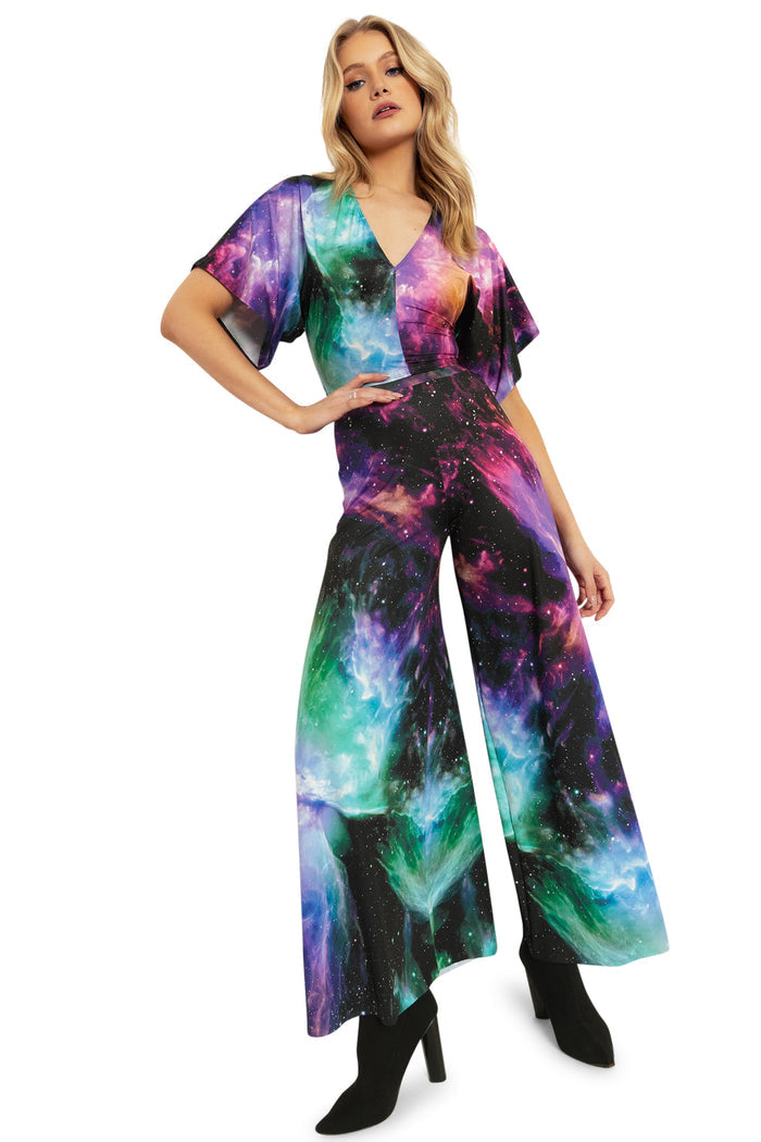 BlackMilk Clothing - Galaxy Butterfly Kimono Tie Top