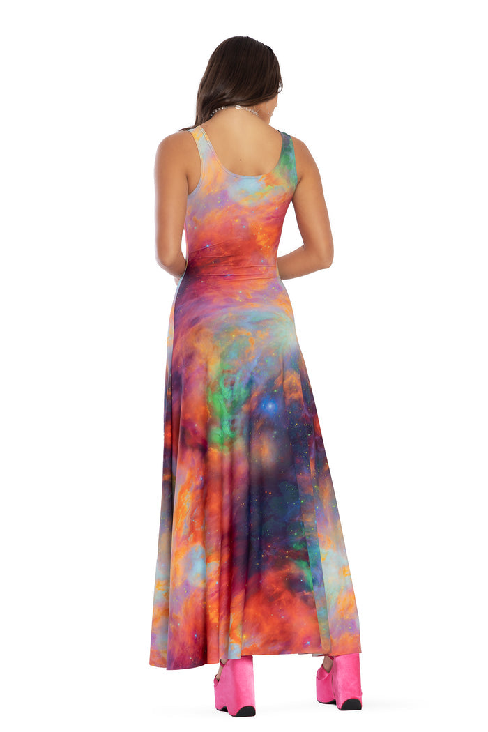 Galaxy Rainbow Maxi Dress