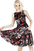 Garden Of The Ancient Dead Velvet Princess Longline Dress