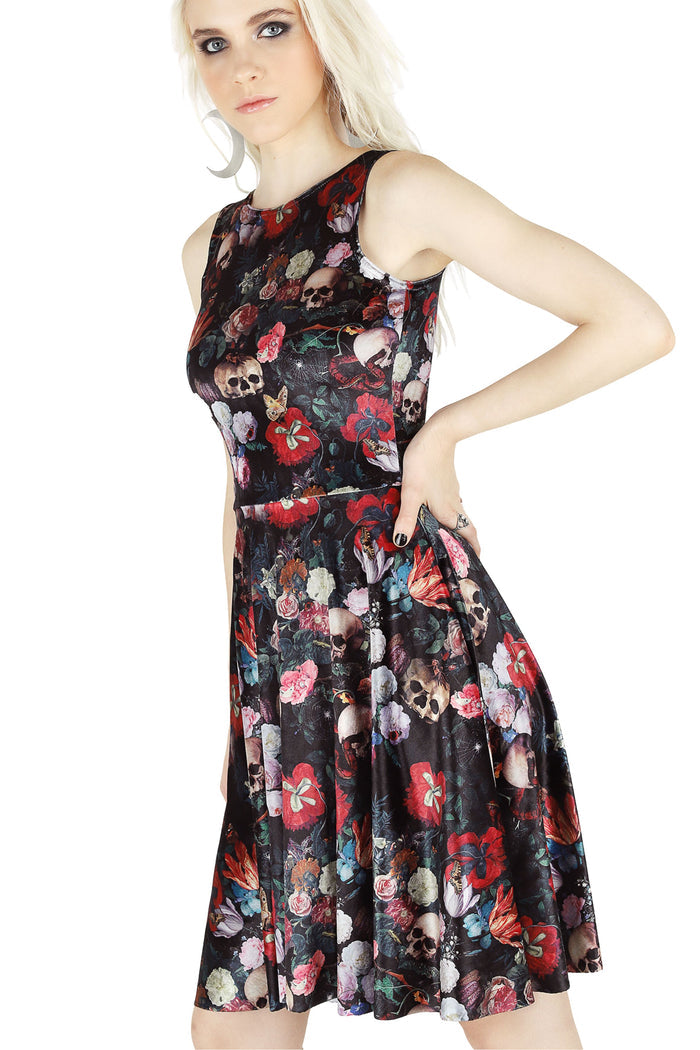 Garden Of The Ancient Dead Velvet Princess Longline Dress