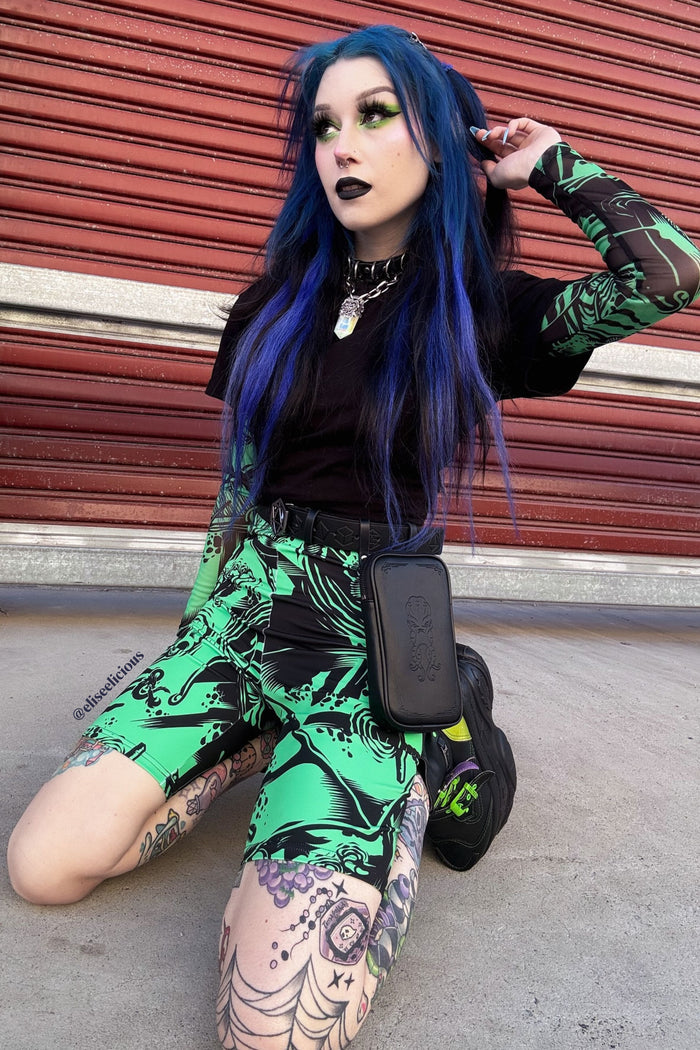 Gelatinous Cube High Waisted Bike Pants
