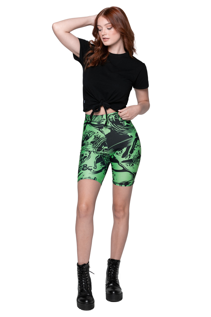 Gelatinous Cube High Waisted Bike Pants