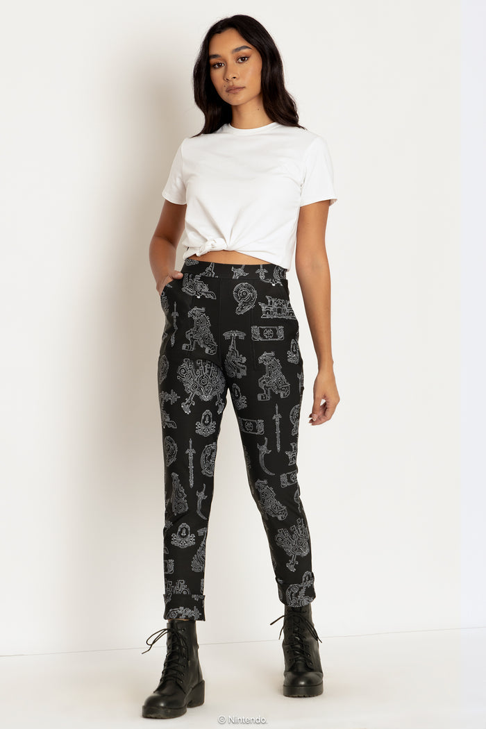 Geoglyphs Cuffed Pants