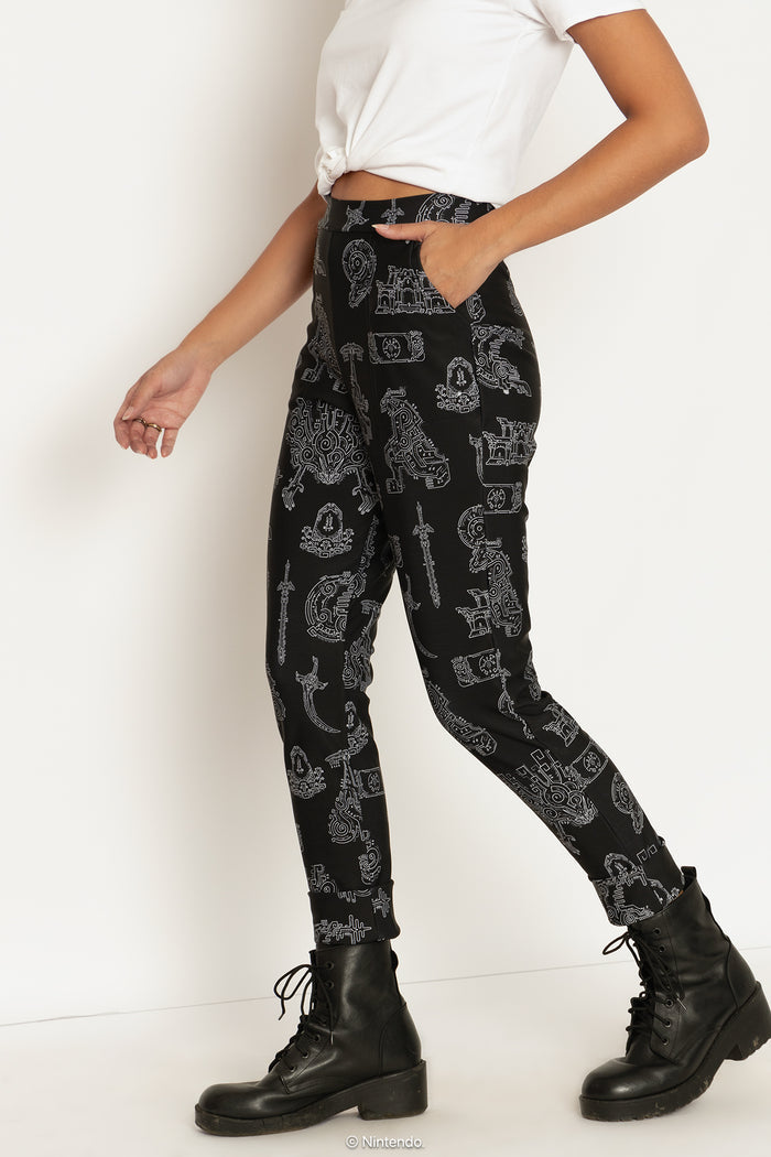 Geoglyphs Cuffed Pants