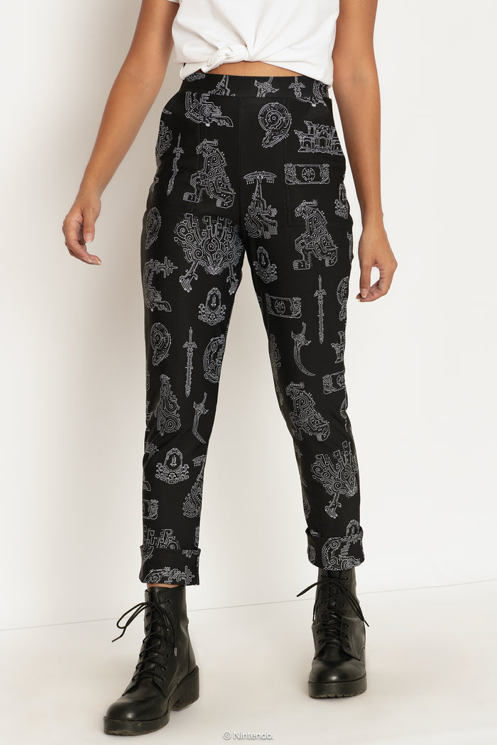Geoglyphs Cuffed Pants
