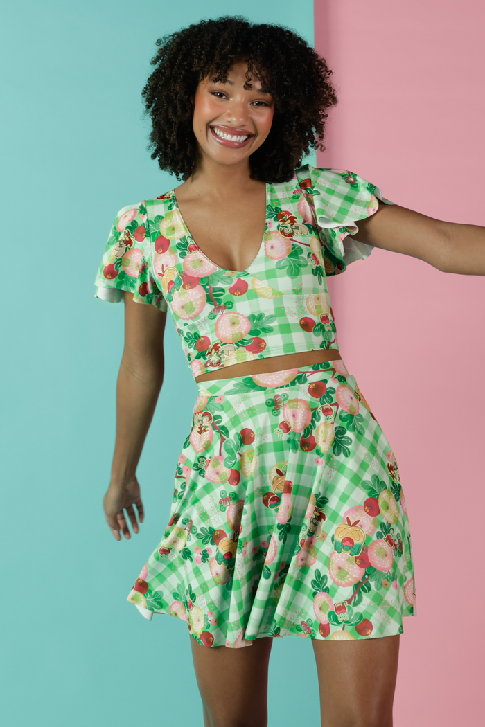 Gingham Applin Evolution Pocket Skater Skirt
