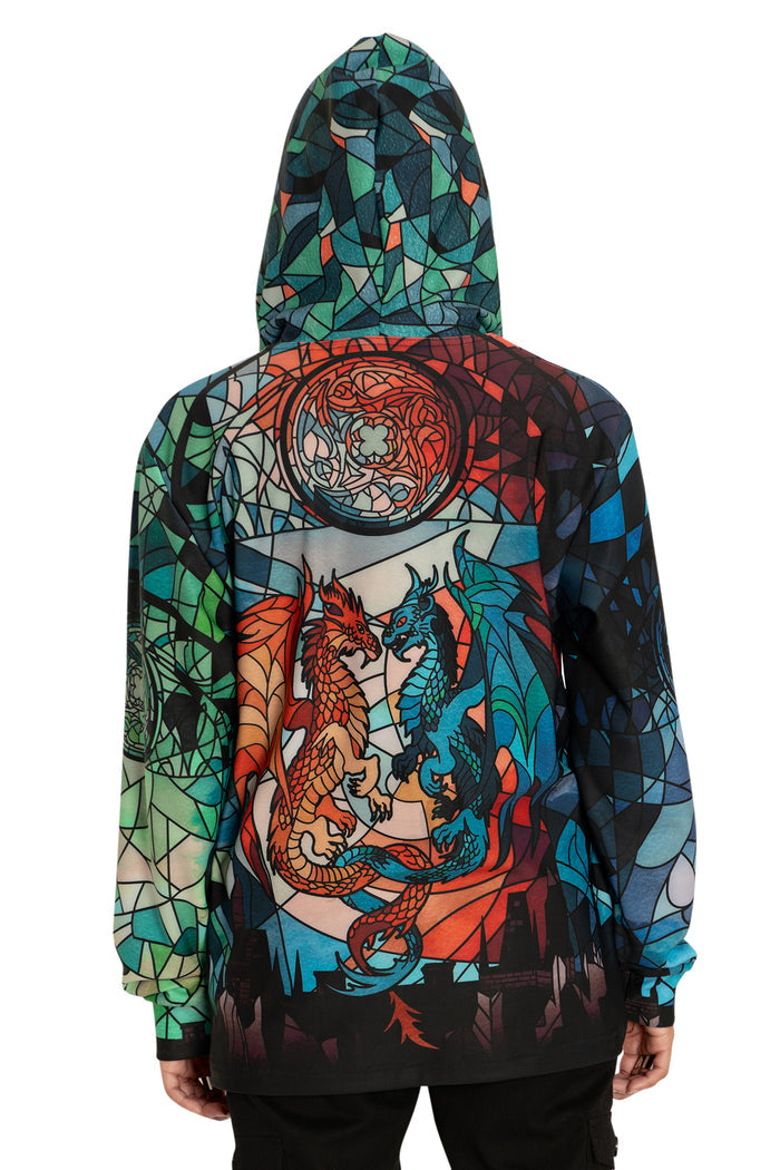 BlackMilk Clothing - Glass Dragons Hoodie Sweater