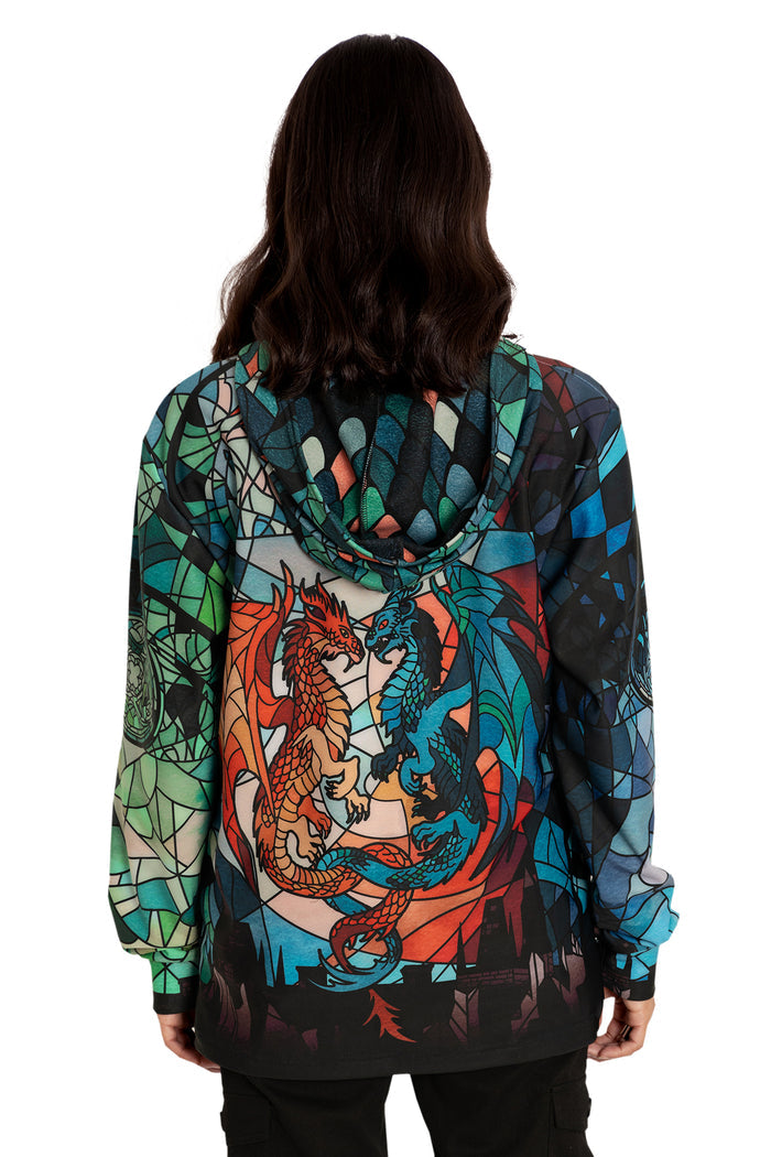 BlackMilk Clothing - Glass Dragons Hoodie Sweater