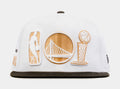 Golden State Warriors NBA Ring 2022 9Fifty Mens Snapback Hat (White)