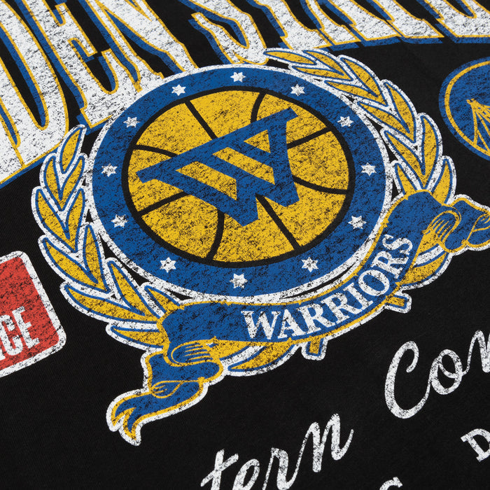 Golden State Warriors Oversized Mens Short Sleeve Shirt (Black/White/Blue)