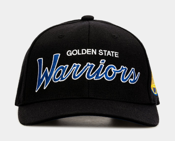 Golden State Warriors Team Script 2.0 Mens Snapback Hat (Black)