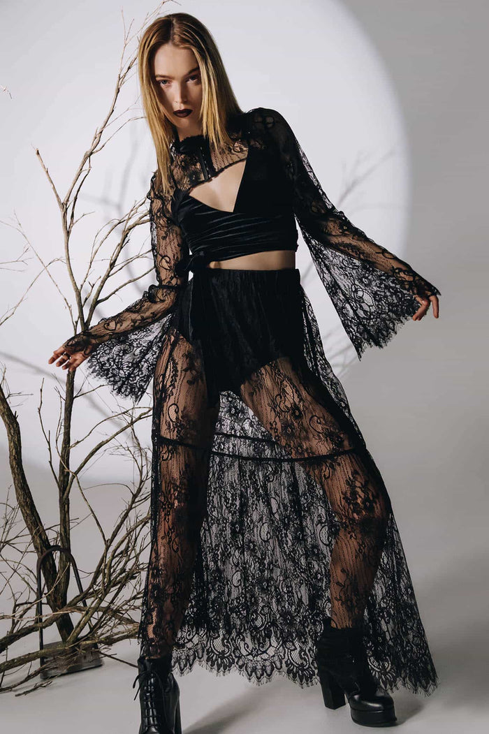 Gossamer Lace Maxi Skirt